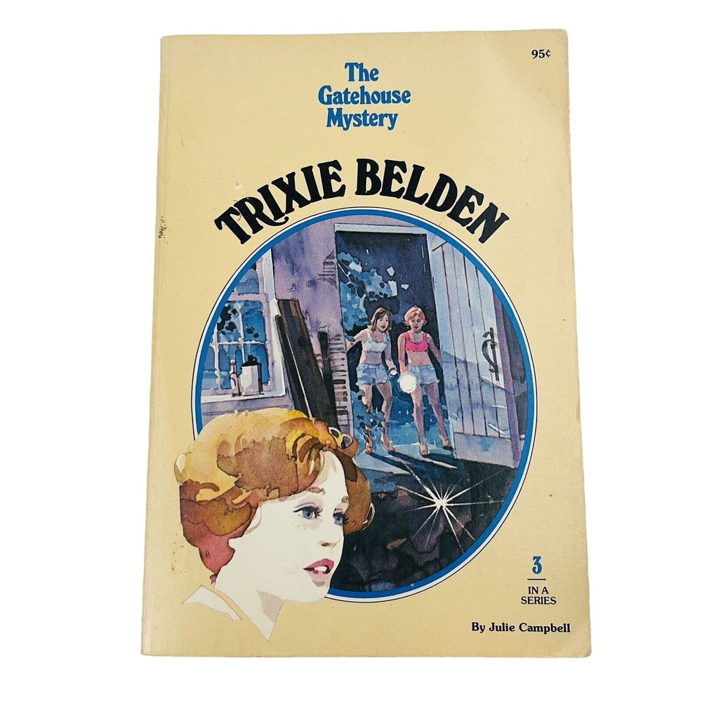 Trixie Belden #3 The Gatehouse Mystery‎ 1977 Paperback Oval Portrait Campbell